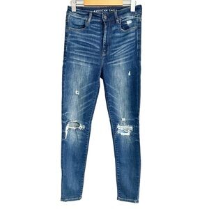 American Eagle Jeggings Super Stretch Medium Wash Size 2